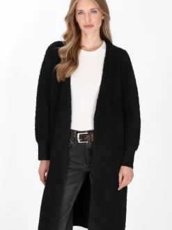 Dreimaster Damen Strickjacke in schwarz