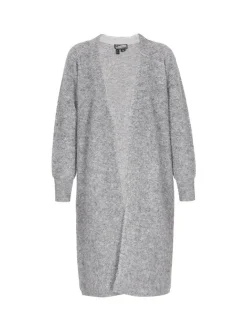 Dreimaster Damen Strickjacke in grau