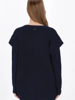Dreimaster Damen Strickjacke in marine