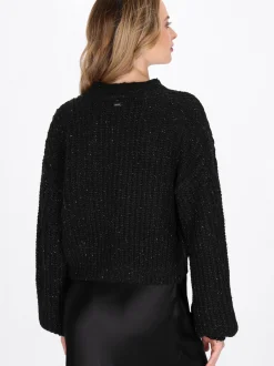 Dreimaster Damen Strickjacke in schwarz