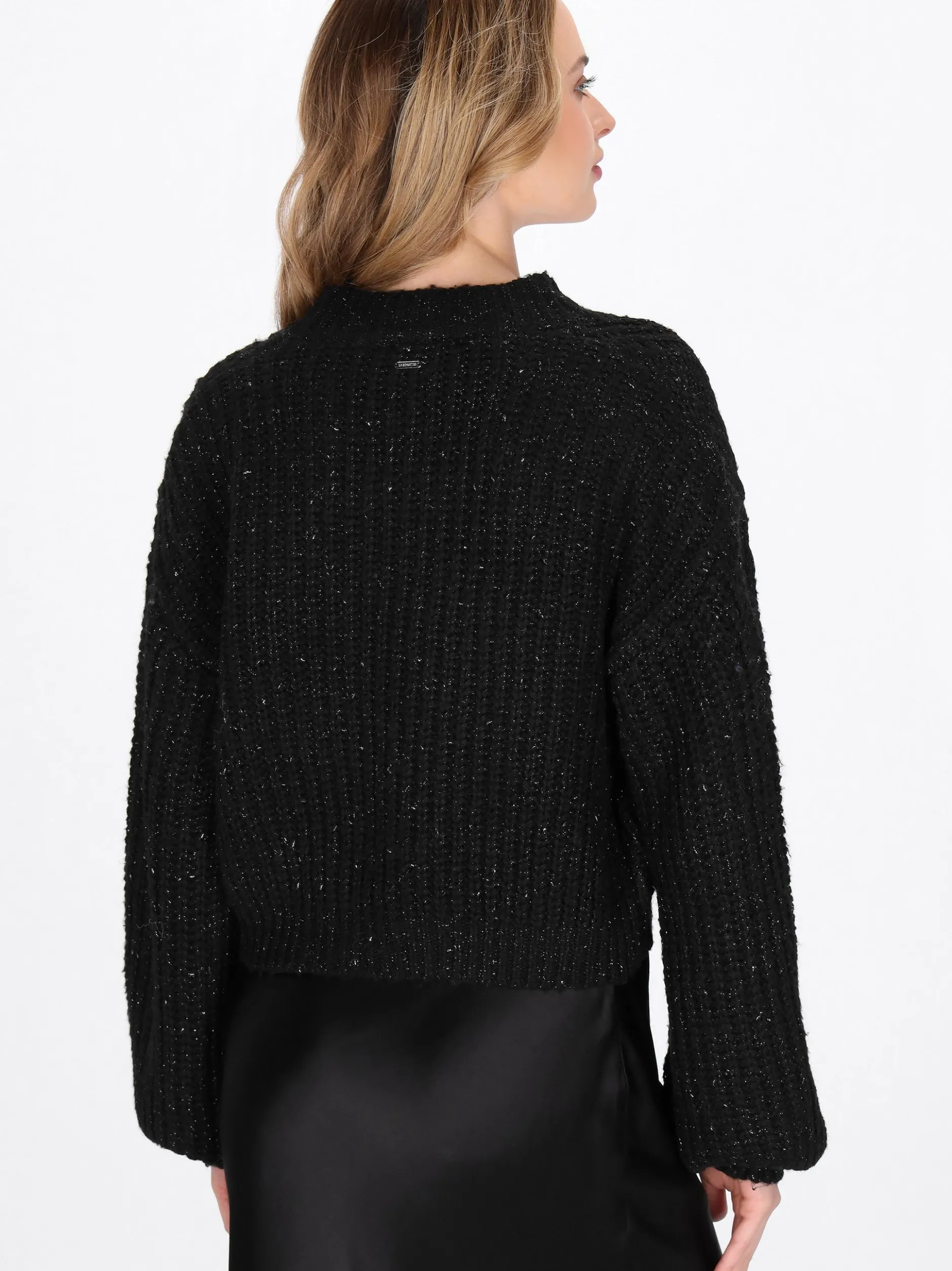Dreimaster Damen Strickjacke in schwarz