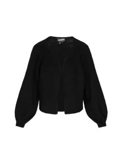 Dreimaster Damen Strickjacke in schwarz