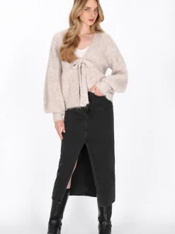 Dreimaster Damen Strickjacke in beige
