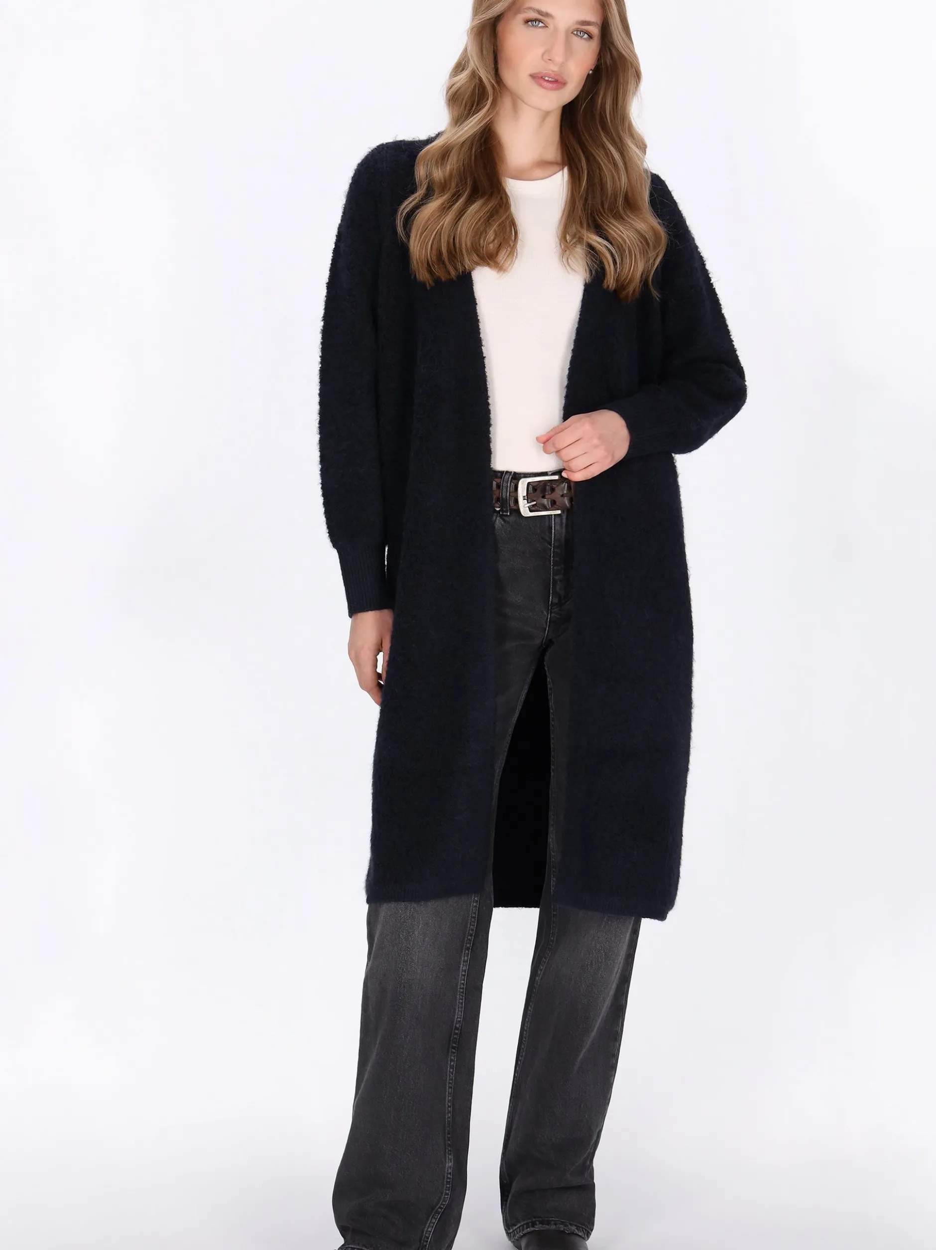 Dreimaster Damen Strickjacke in marine