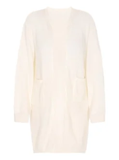 Dreimaster Damen Strickjacke in weiß