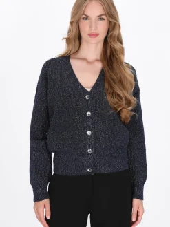 Dreimaster Damen Strickjacke in marine