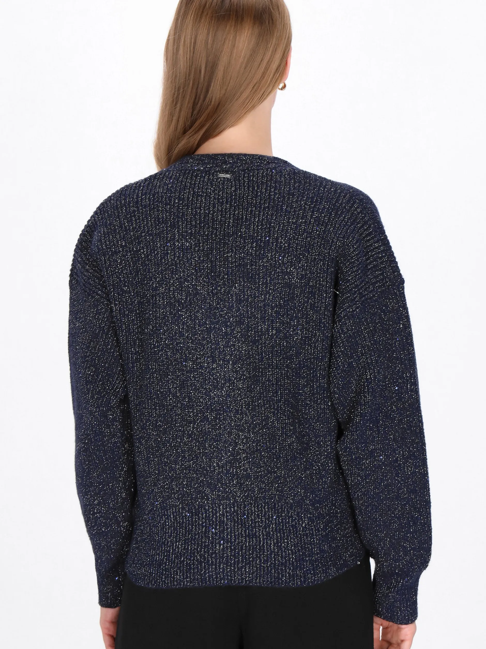 Dreimaster Damen Strickjacke in marine
