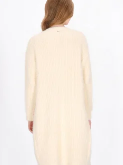Dreimaster Damen Strickjacke in weiß
