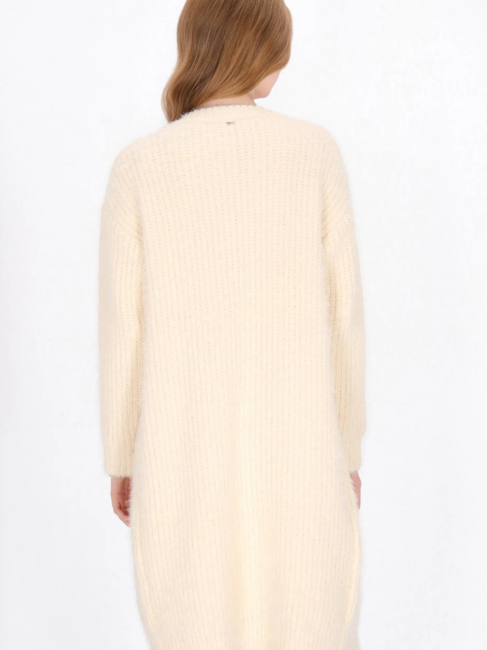 Dreimaster Damen Strickjacke in weiß