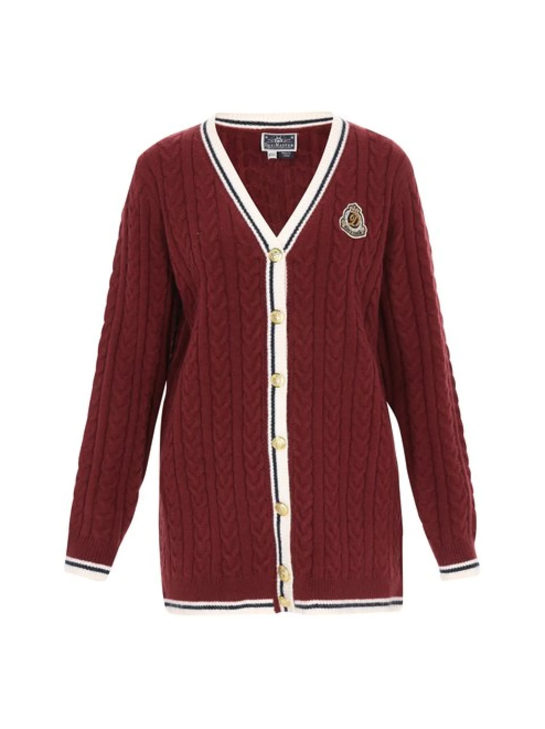 Dreimaster Damen Strickjacke in rot