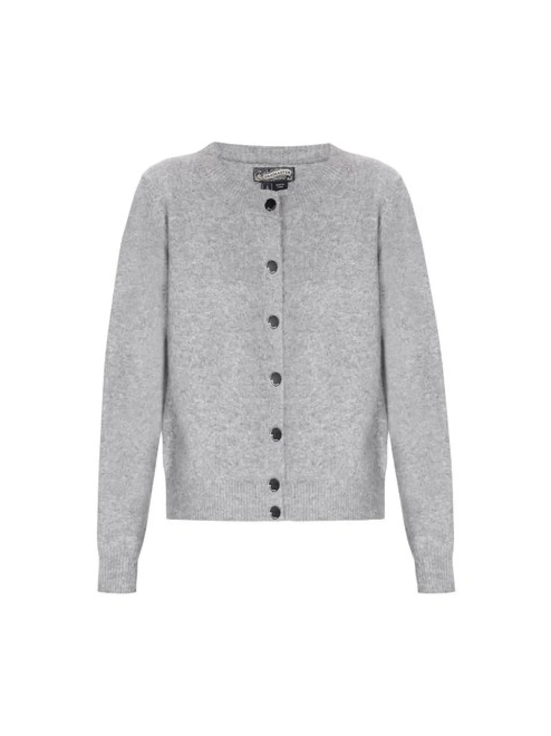 Dreimaster Damen Strickjacke in grau