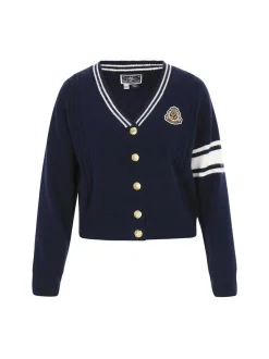 Dreimaster Damen Strickjacke in marine