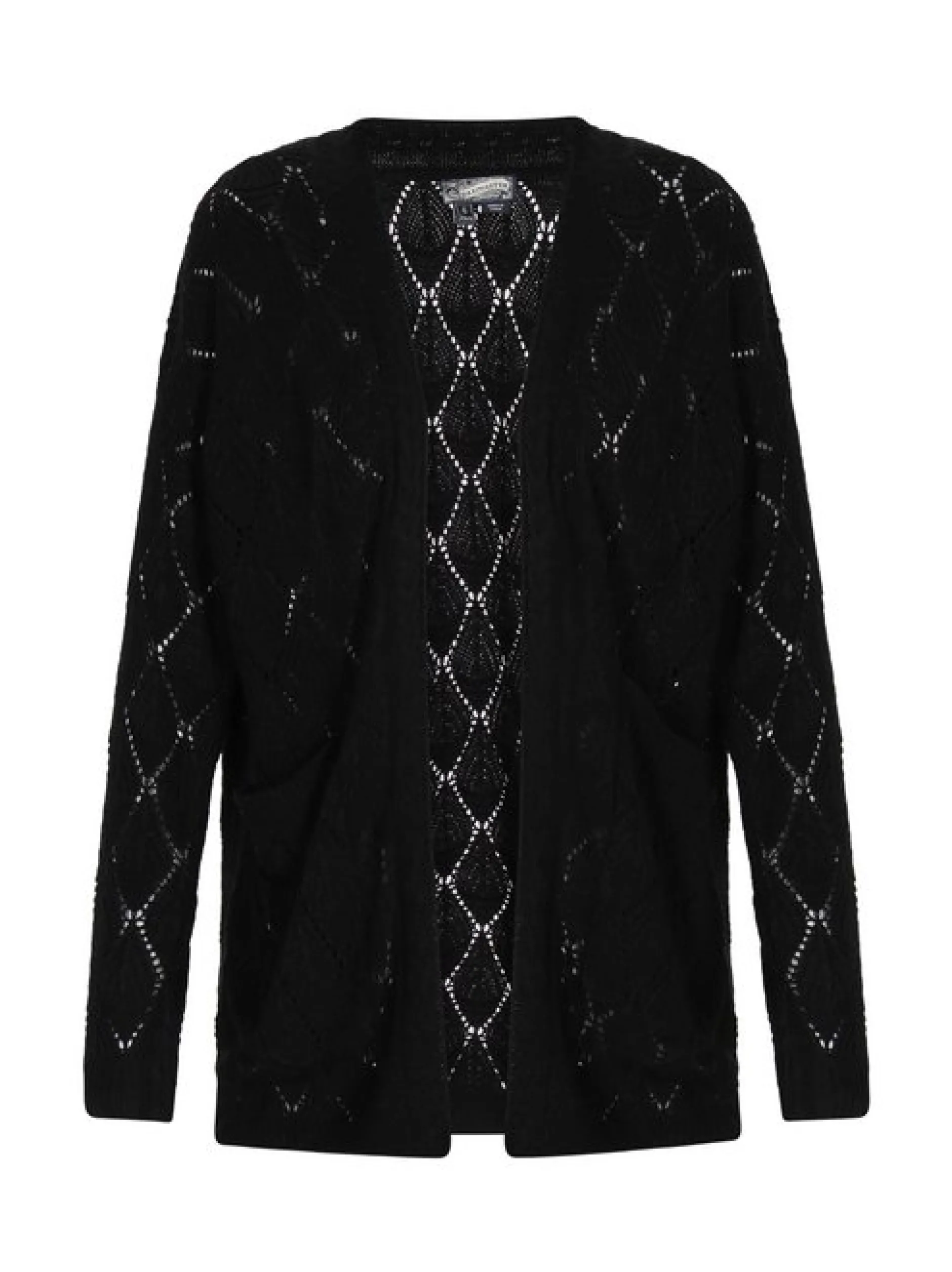 Dreimaster Damen Strickjacke in schwarz