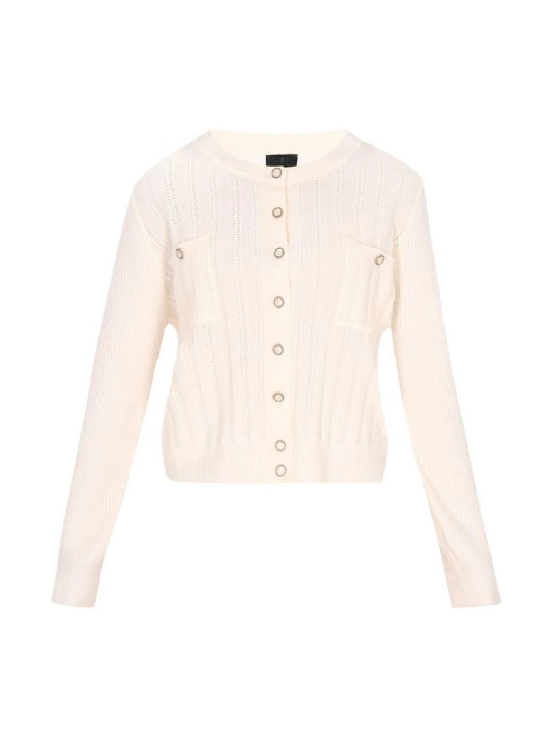 Dreimaster Damen Strickjacke in weiß