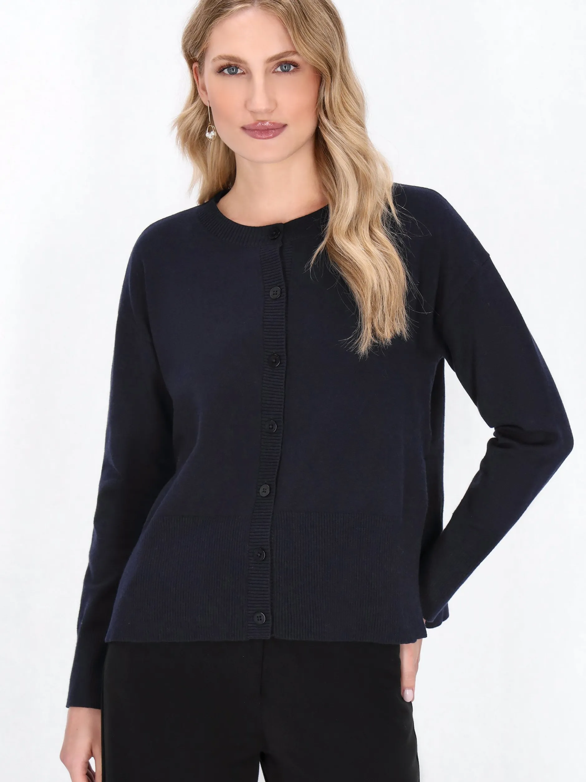 Dreimaster Damen Strickjacke in marine
