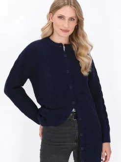 Dreimaster Damen Strickjacke in marine