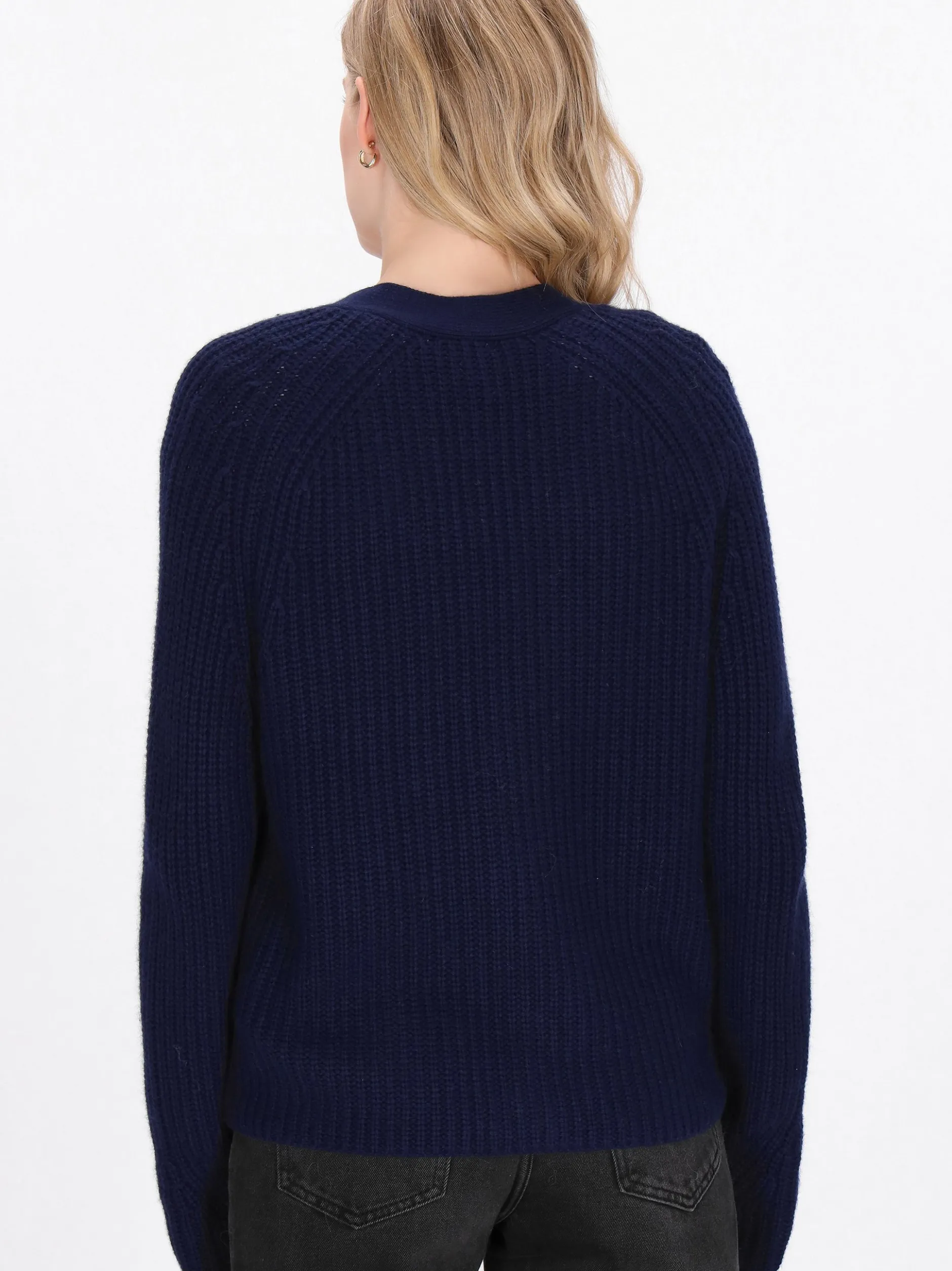 Dreimaster Damen Strickjacke in marine