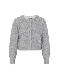 Dreimaster Damen Strickjacke in grau