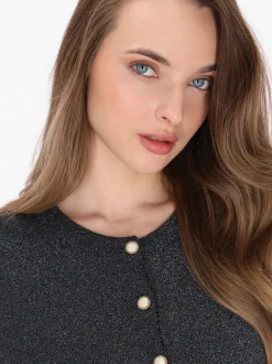 Dreimaster Damen Strickjacke in marine