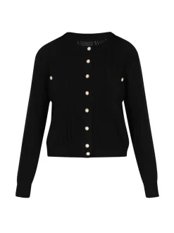 Dreimaster Damen Strickjacke in schwarz
