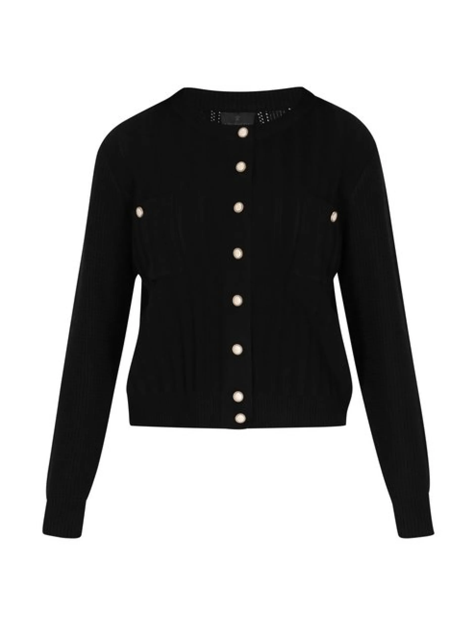 Dreimaster Damen Strickjacke in schwarz