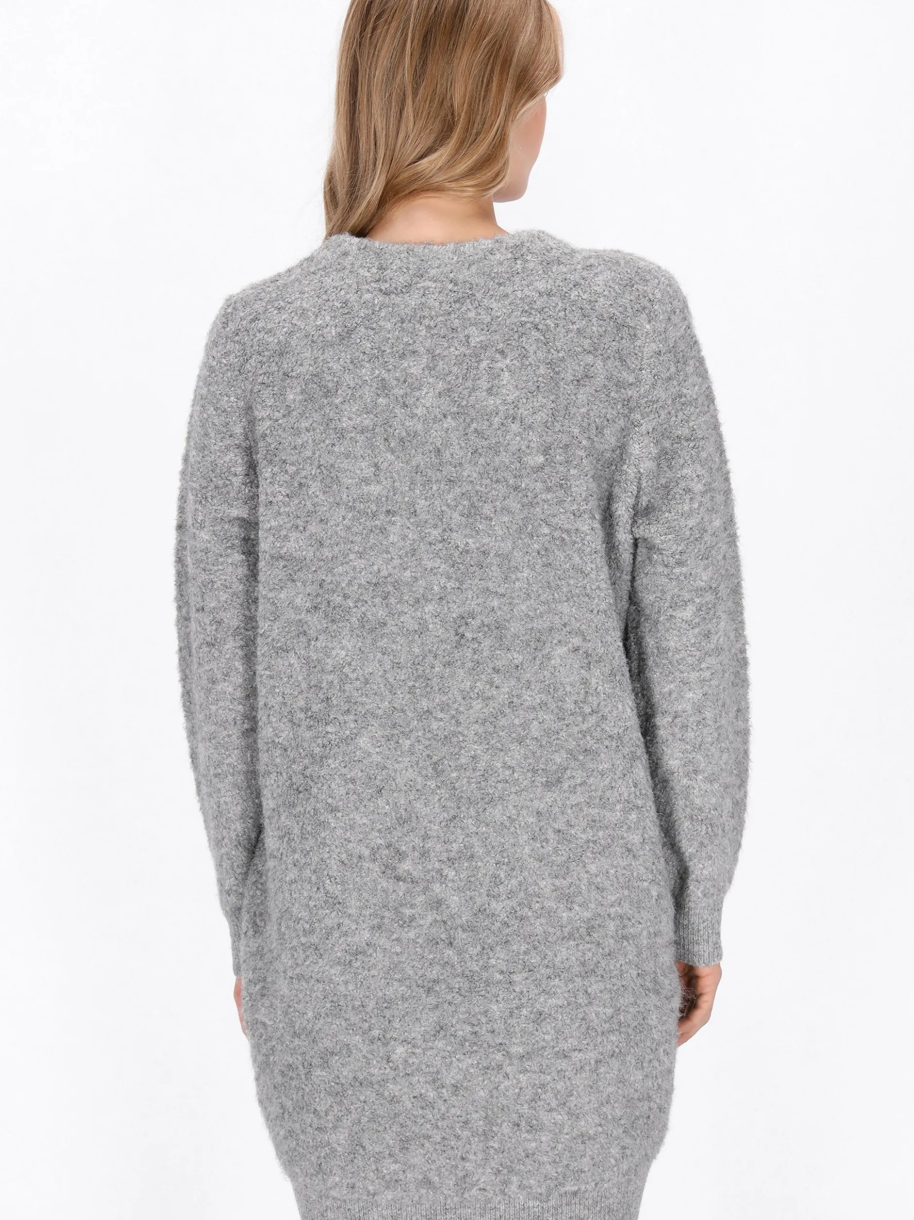 Dreimaster Damen Strickjacke in grau