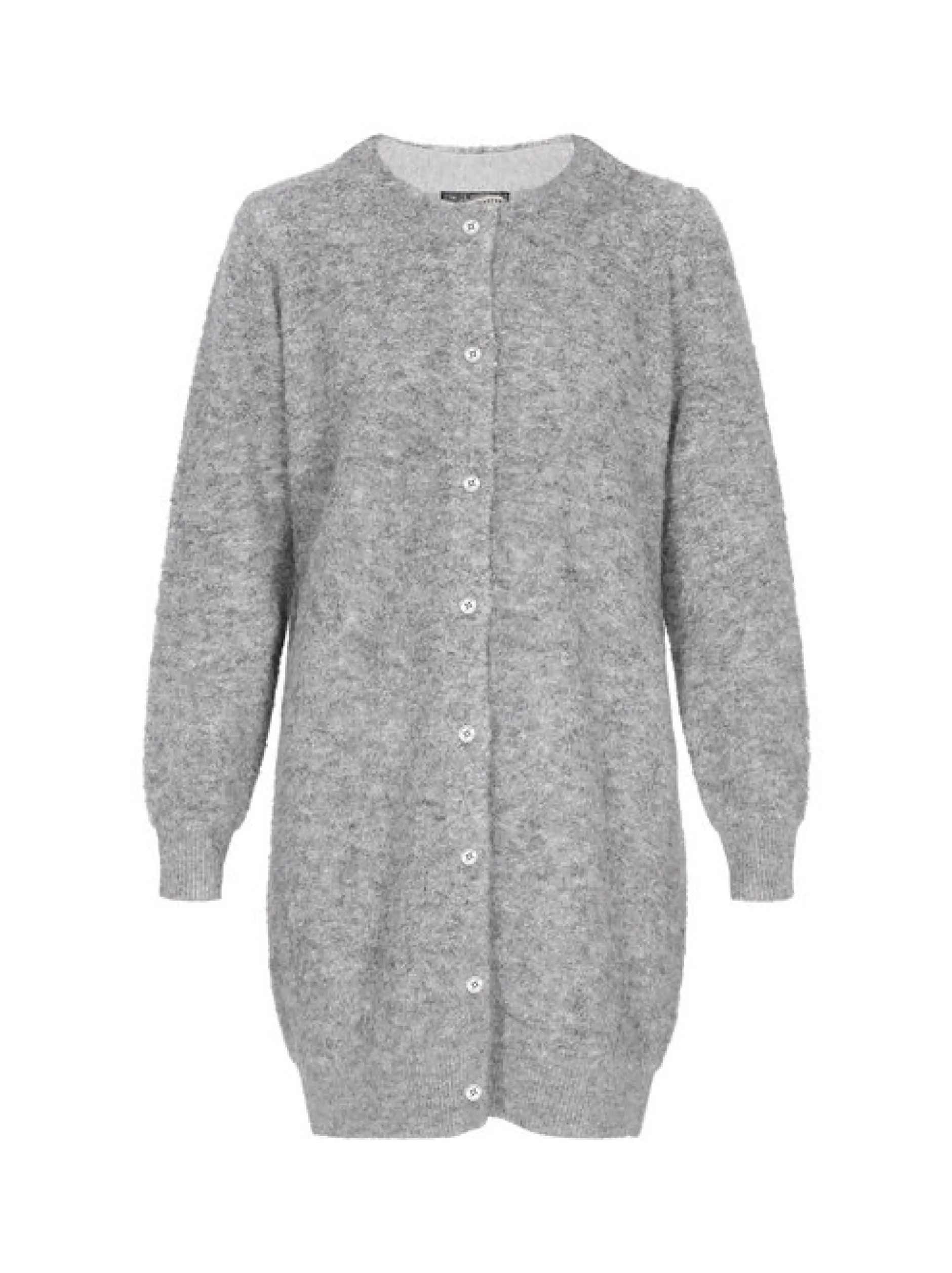 Dreimaster Damen Strickjacke in grau
