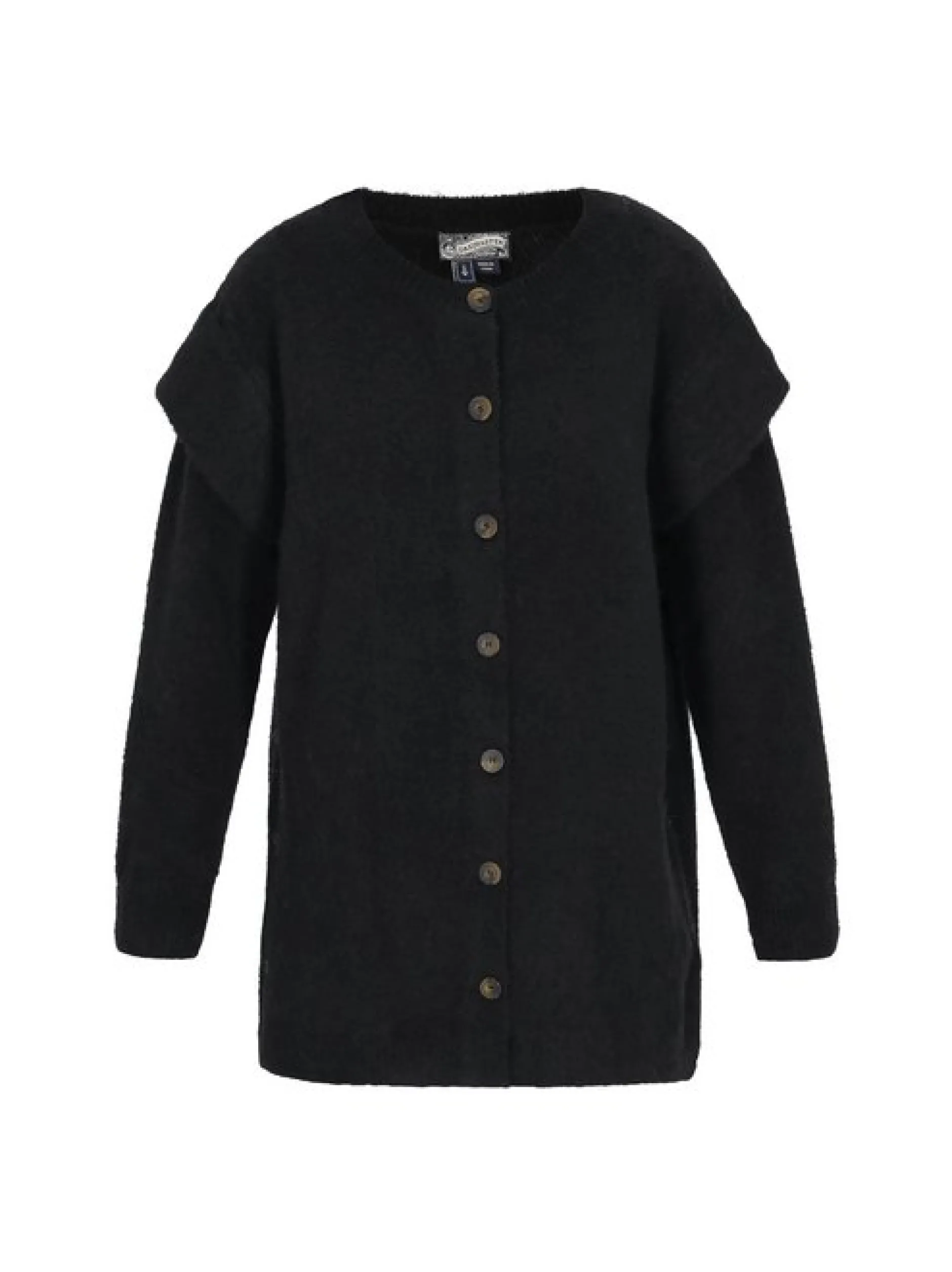 Dreimaster Damen Strickjacke in schwarz
