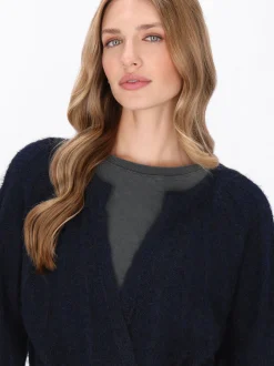 Dreimaster Damen Strickjacke in marine