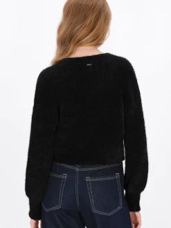 Dreimaster Damen Strickjacke in schwarz