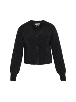 Dreimaster Damen Strickjacke in schwarz