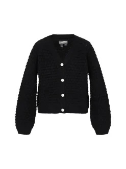 Dreimaster Damen Strickjacke in schwarz