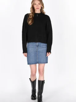 Dreimaster Damen Strickjacke in schwarz