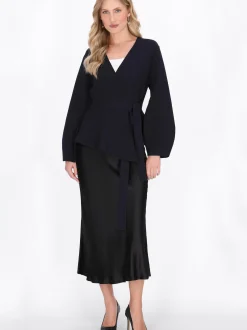 Dreimaster Damen Strickjacke in marine