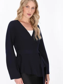 Dreimaster Damen Strickjacke in marine