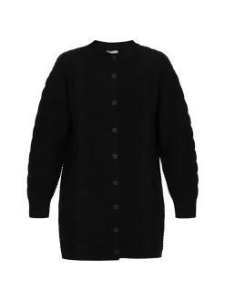 Dreimaster Damen Strickjacke in schwarz