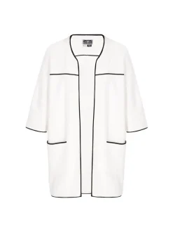 Dreimaster Damen Strickjacke in weiß