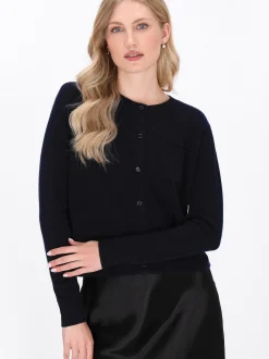 Dreimaster Damen Strickjacke in marine