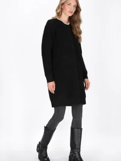 Dreimaster Damen Strickjacke in schwarz