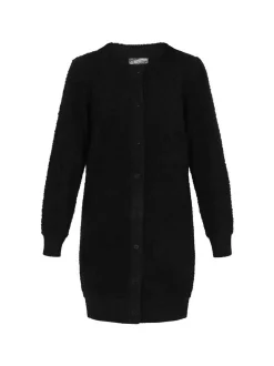 Dreimaster Damen Strickjacke in schwarz