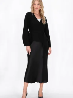 Dreimaster Damen Strickjacke in schwarz