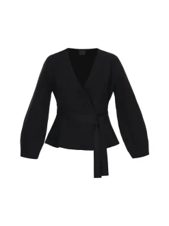 Dreimaster Damen Strickjacke in schwarz