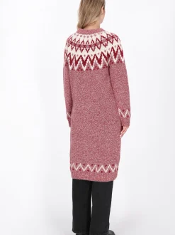 Dreimaster Damen Strickjacke in rot