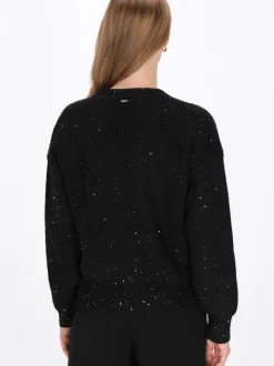 Dreimaster Damen Strickjacke in schwarz