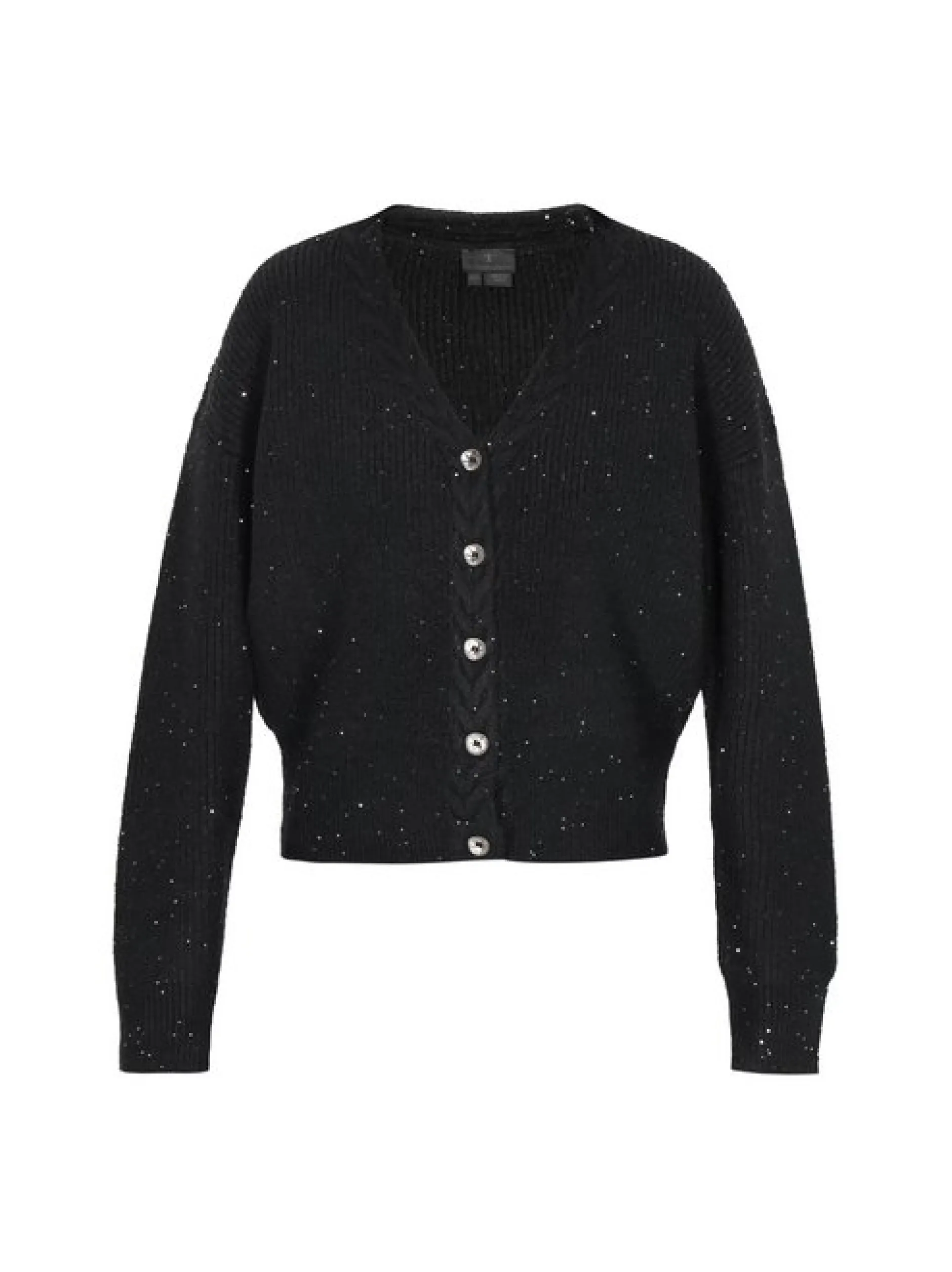 Dreimaster Damen Strickjacke in schwarz