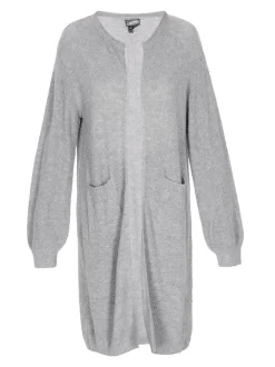 Dreimaster Damen Strickjacke in grau