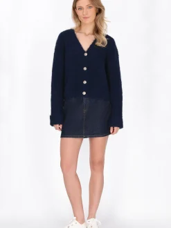 Dreimaster Damen Strickjacke in marine