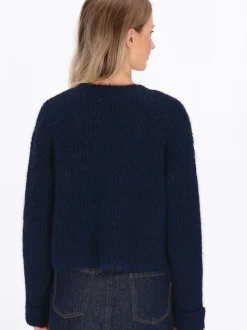 Dreimaster Damen Strickjacke in marine