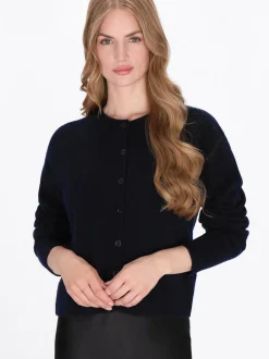Dreimaster Damen Strickjacke in marine