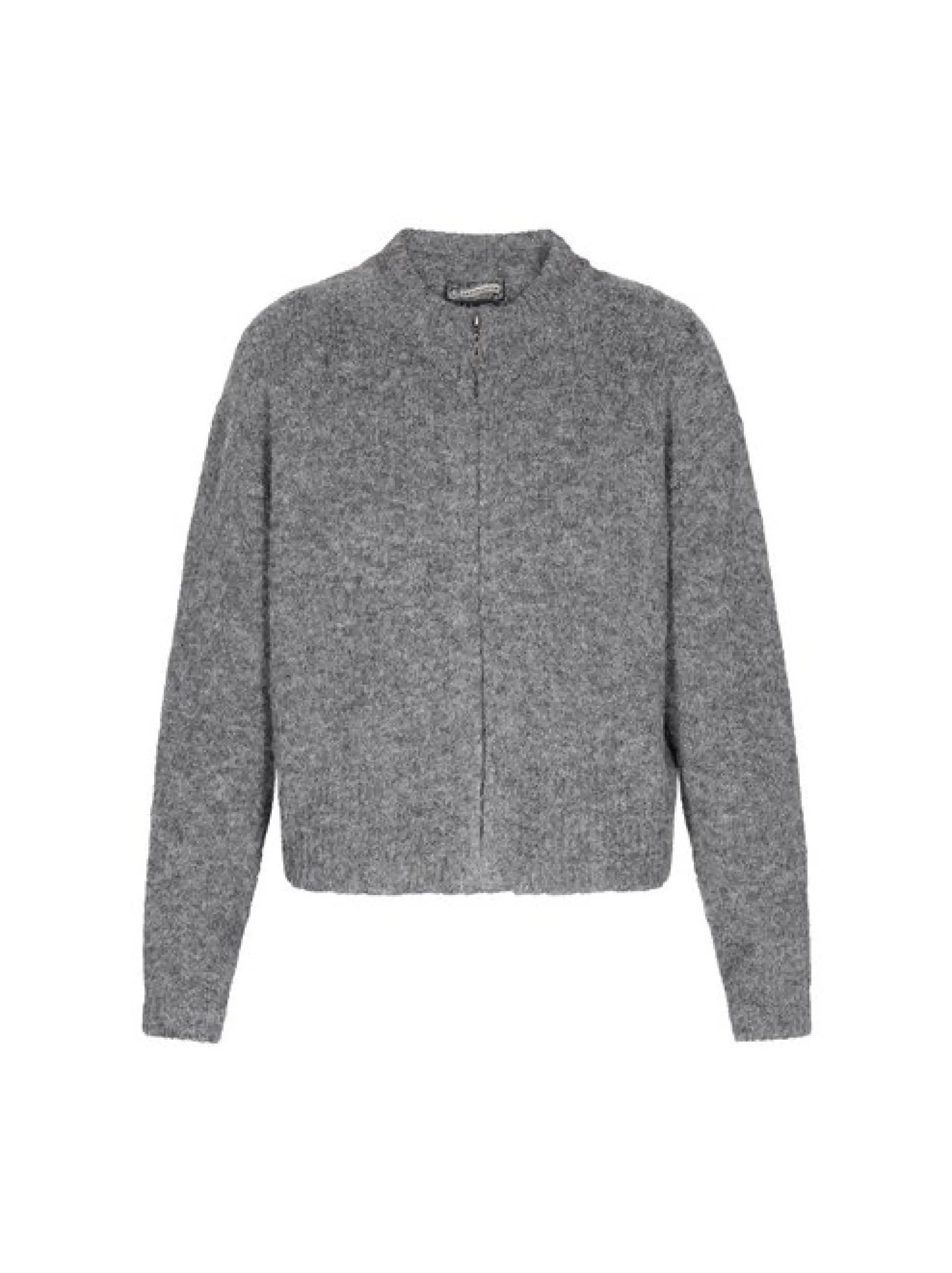 Dreimaster Damen Strickjacke in grau